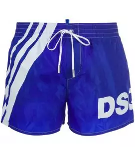 dsquared2 underwear short collections hommes stripe dsq2 blue